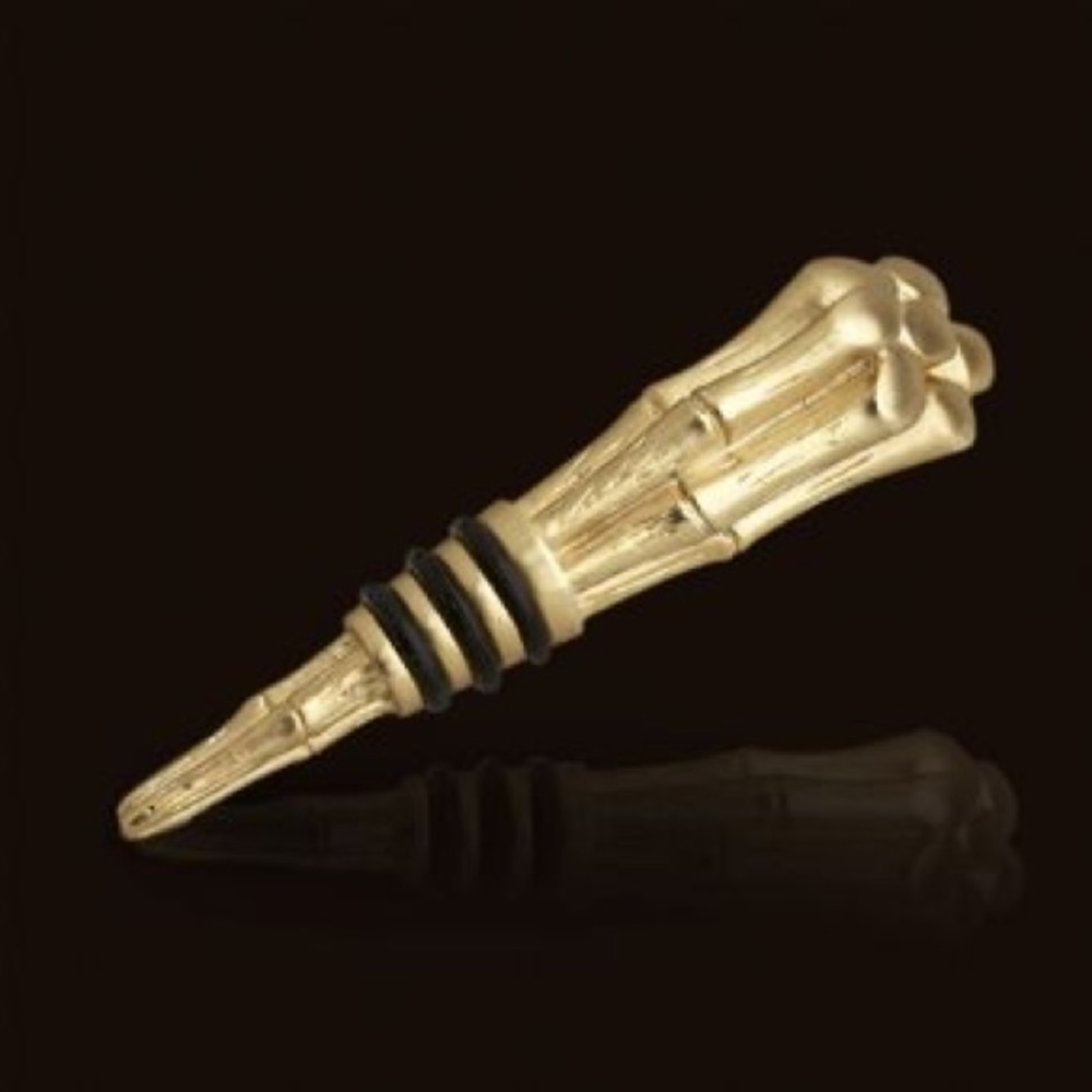 New L’Objet Gold Bamboo Bundle Wine Stopper